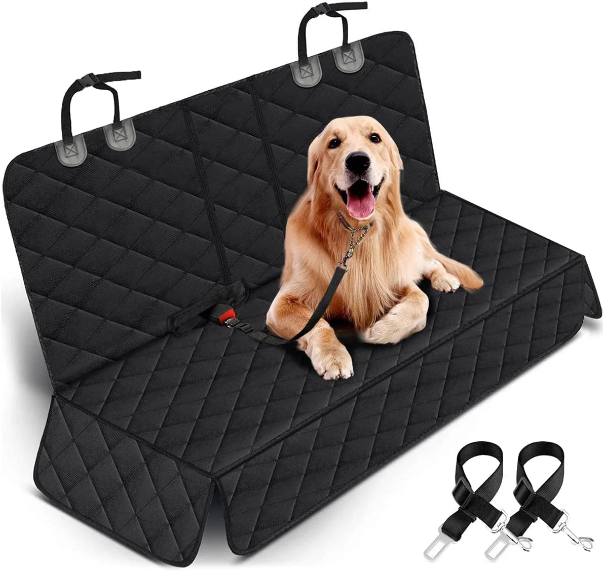 Universal waterproof dog seat cover for clean and protected car seats